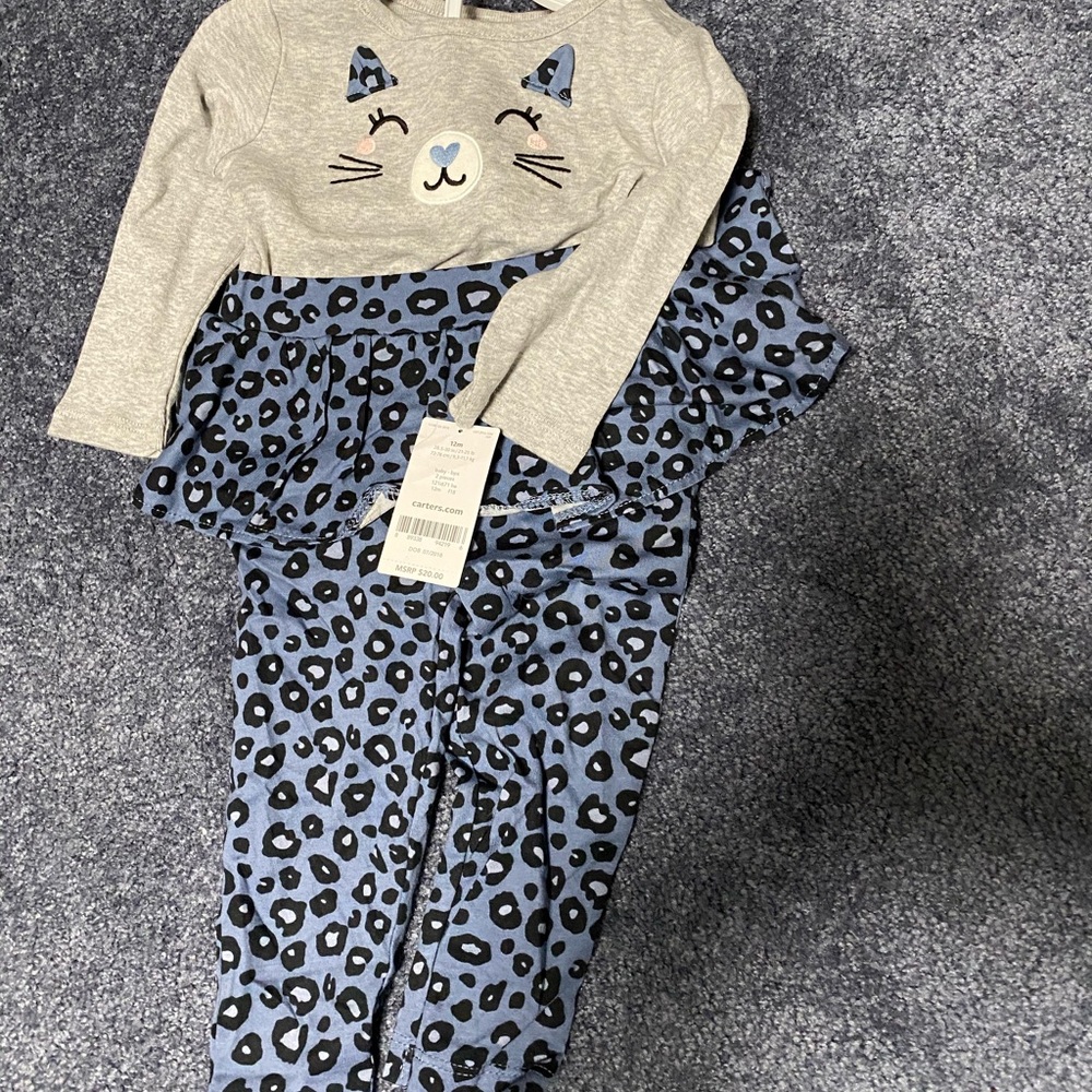 Toddler Girl Jaguar Print 2 Piece
